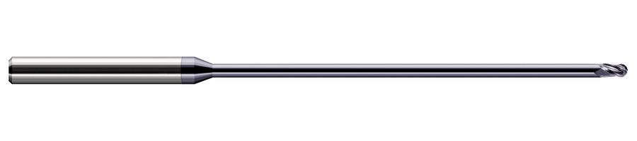 Picture of Harvey Tool 922731-C3 .031 Dia Ball STB FL 30x RCH EM, AlTiN End Mill Standard Flute Standard Helix Carbide AlTiN Single End Ball NoseBall